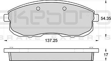 Тормозные колодки Akebono Standard. Артикул AN-279WK