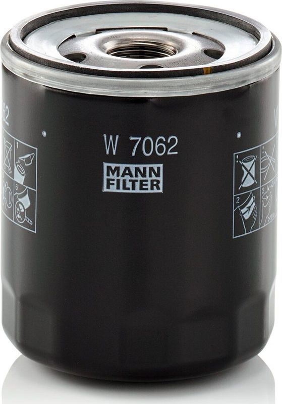 Масляный фильтр Mann-Filter для Audi A1 I (8X) 2014-2018. Артикул W 7062