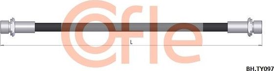 Тормозной шланг Cofle. Артикул 92.BH.TY097
