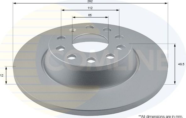 Тормозной диск Comline задний для Volkswagen Golf VI 2009-2012. Артикул ADC1499
