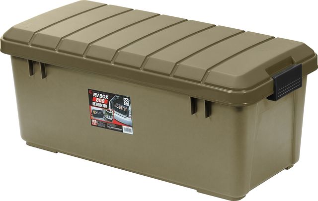 Ящик экспедиционный Iris Ohyama RV BOX 800 60 л 78,5x37x32,5 см, Хаки. Артикул RV800KH