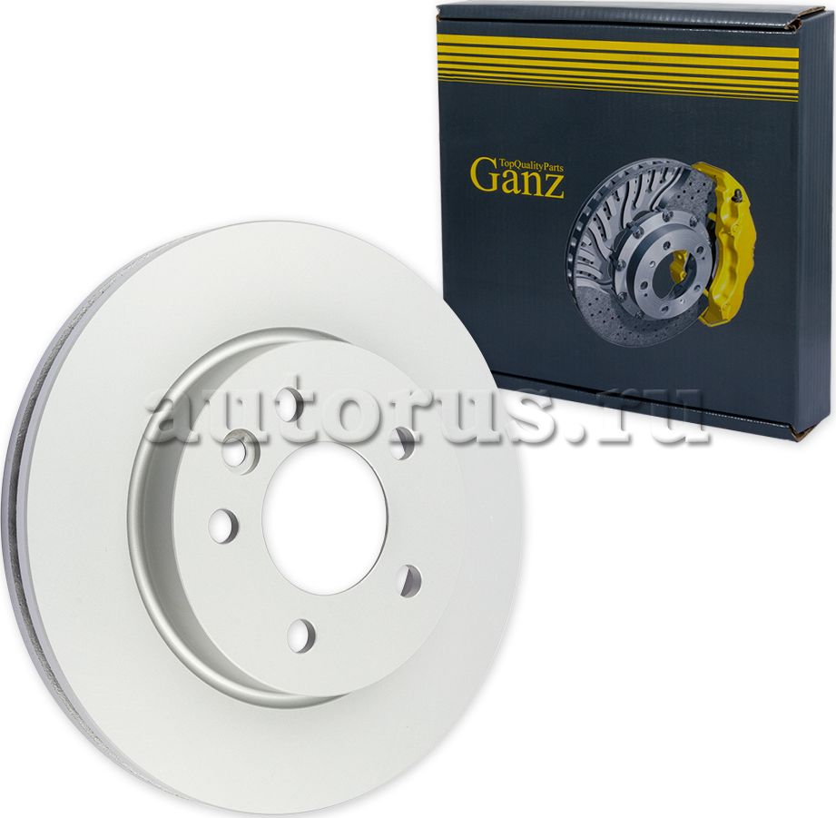 Диск тормозной передний с покрытием (Ganz). Артикул GIJ06148