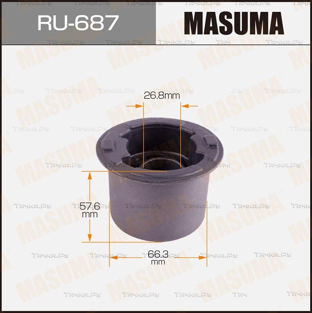 Сайлентблок переднего рычага подвески Masuma правый/левый нижний для Mazda 3 III (BM) 2013-2018. Артикул RU-687