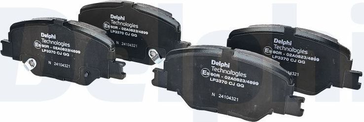 Тормозные колодки Delphi (Low-Metallic). Артикул LP3370