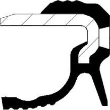 Сальник коленвала Corteco (FPM (Fluor-Kautschuk)). Артикул 19036882B