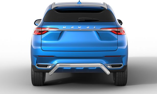 Защита Rival заднего бампера d57 скоба для Haval F7 2019-2026. Артикул R.9404.005