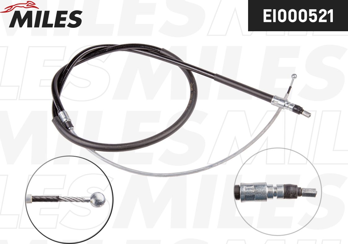Трос ручника (тросик ручного тормоза) Miles. Артикул EI000521