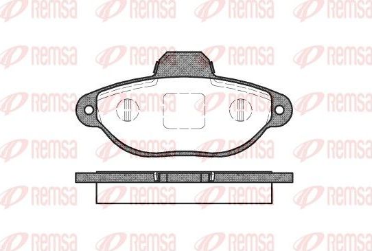 Тормозные колодки Remsa передние для Fiat Seicento I 1997-2010. Артикул 0414.20