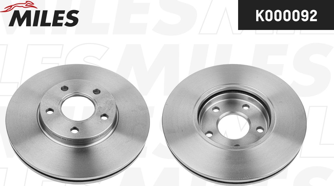 Тормозной диск Miles передний для Ford Transit Connect I 2002-2013. Артикул K000092