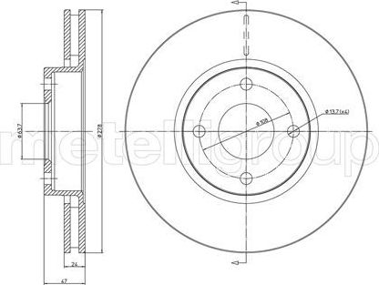 Тормозной диск Trusting. Артикул DF501