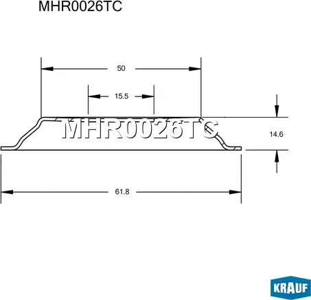 Тепловой экран турбокомпрессора (Krauf). Артикул MHR0026TC