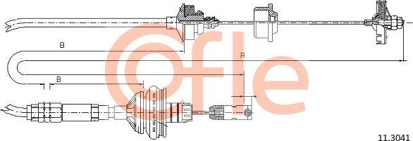 Трос сцепления Cofle. Артикул 92.11.3041