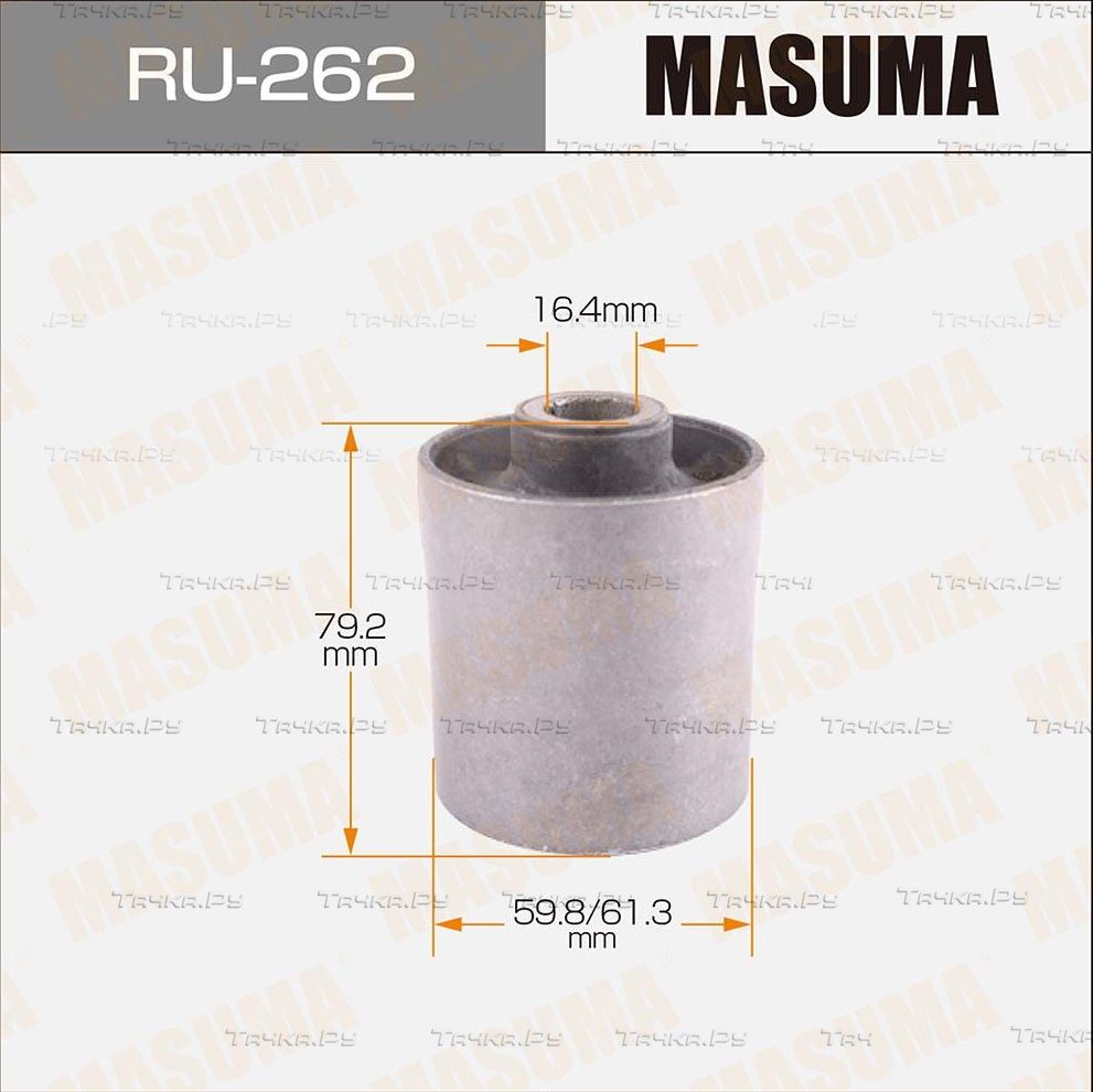Сайлентблок заднего рычага подвески Masuma правый/левый нижний для Mitsubishi Delica IV 1995-2002. Артикул RU-262