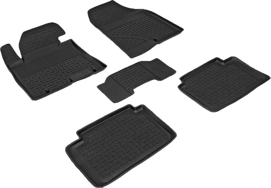 Коврики резиновые Seintex с высоким бортиком для салона Kia Ceed II 2012-2018. Артикул 83212