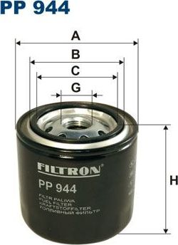 Топливный фильтр Filtron. Артикул PP 944
