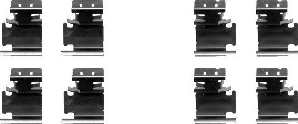 Комплектующие, колодки дискового тормоза Mintex. Артикул MBA1298