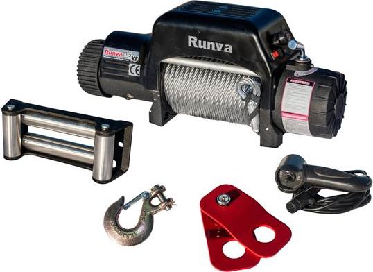 Лебёдка электрическая 12V Runva 13500 lbs 6136 кг. Артикул 13.5XF