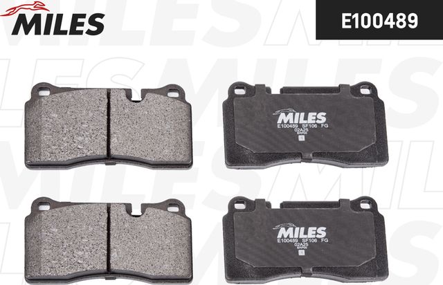 Тормозные колодки Miles (Semi-Metallic). Артикул E100489