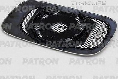 Зеркальное стекло бокового зеркала Patron правое для Volkswagen Caddy II 1996-2004. Артикул PMG3426G05