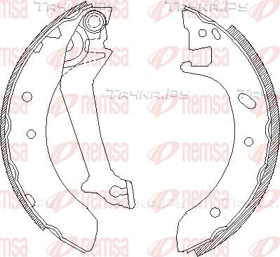 Тормозные колодки Remsa задние для Ford Mondeo I 1993-1996. Артикул 4512.00