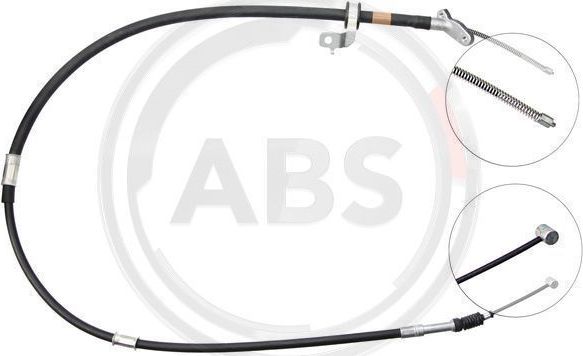 Трос ручника (тросик ручного тормоза) ABS задний правый для Toyota RAV4 II (XA20) 2000-2005. Артикул K19408