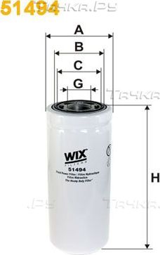 Фильтр АКПП WIX Filters для John Deere 7010 1997-2003. Артикул 51494