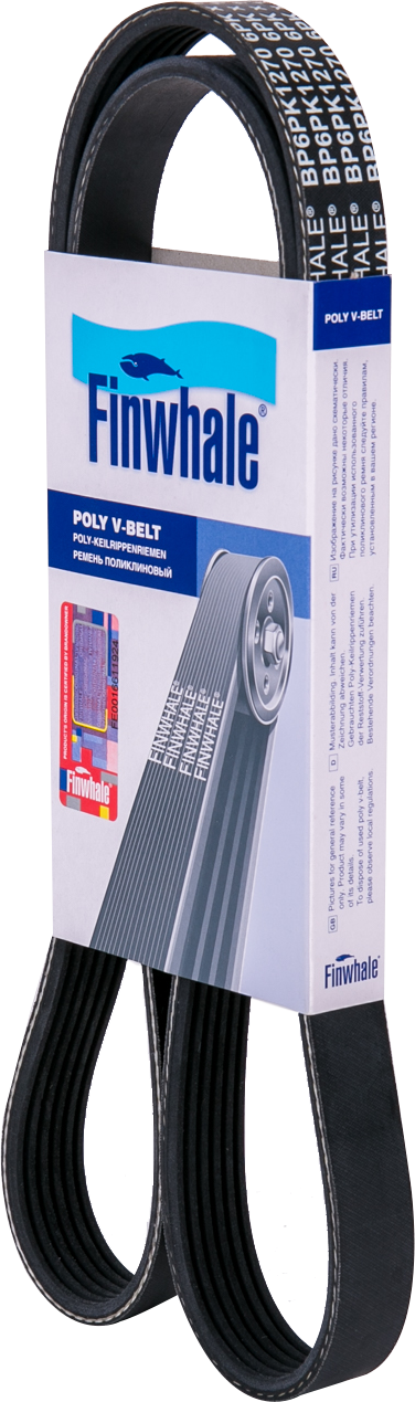 Приводной ремень поликлиновой Finwhale для Ford S-MAX II 2015-2018. Артикул BP6PK1270