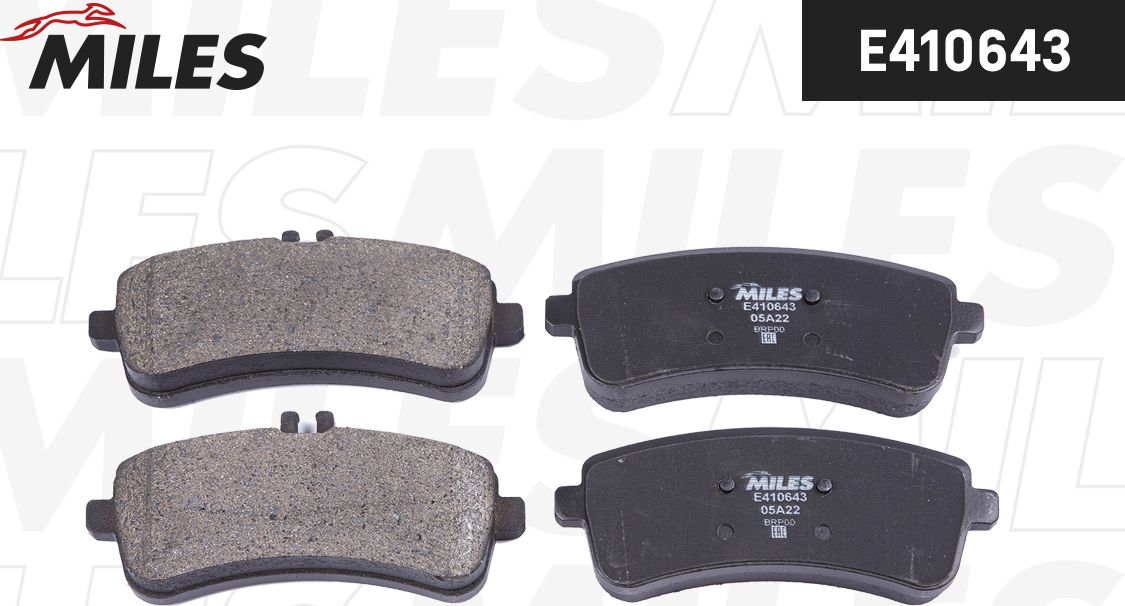 Тормозные колодки Miles (Low-Metallic). Артикул E410643