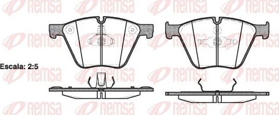 Тормозные колодки Remsa. Артикул 1419.00