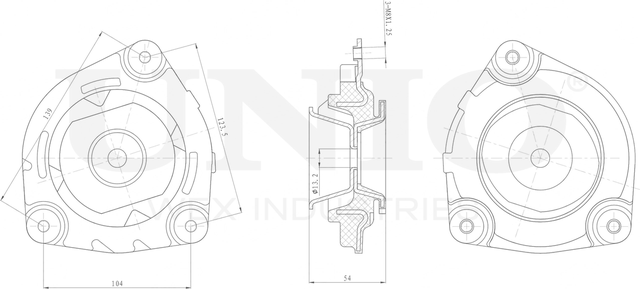 Опора амортизационной стойки (Unio). Артикул RMP-13050