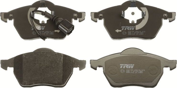 Тормозные колодки TRW COTEC передние для Audi A3 I (8L) 1998-2003. Артикул GDB1403