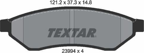 Тормозные колодки Textar. Артикул 2399401