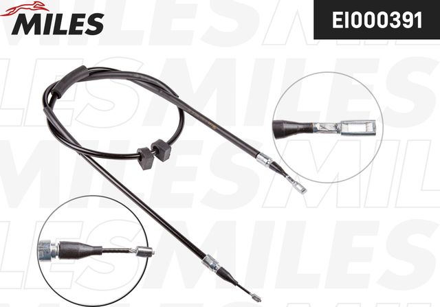 Трос ручника (тросик ручного тормоза) Miles задний правый для Audi A8 I (D2) 1994-2002. Артикул EI000391