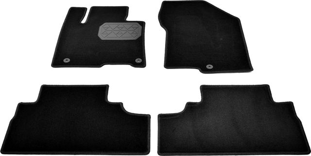 Коврики текстильные Норпласт для салона Hyundai Santa Fe IV (7 мест) 2018-2026. Артикул NPA10-VTe310-531