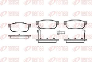 Тормозные колодки Remsa задние для Lotus Elise II 2000-2025. Артикул 0233.02