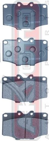 Тормозные колодки Akyoto Packing AKYOTO. Артикул AKD-1002
