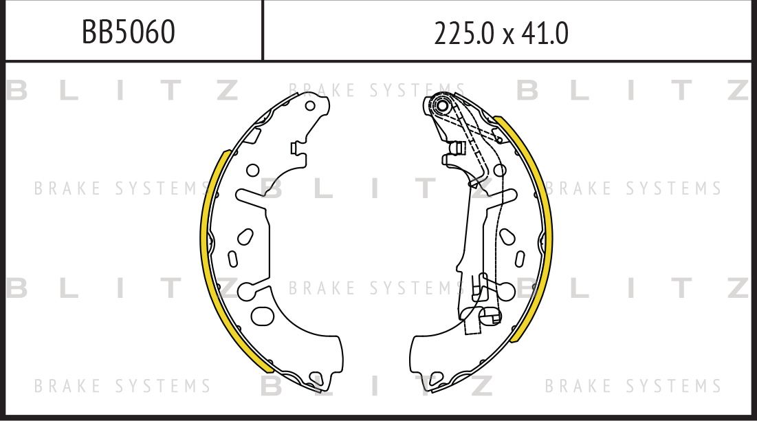 Колодки тормозные OPEL/FIAT CORSA D/PUNTO 06- задн. (Blitz). Артикул BB5060