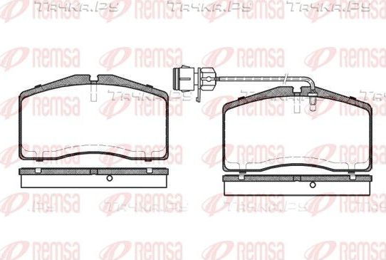 Тормозные колодки Remsa передние для Audi S8 I (D2) 1999-2002. Артикул 0448.12