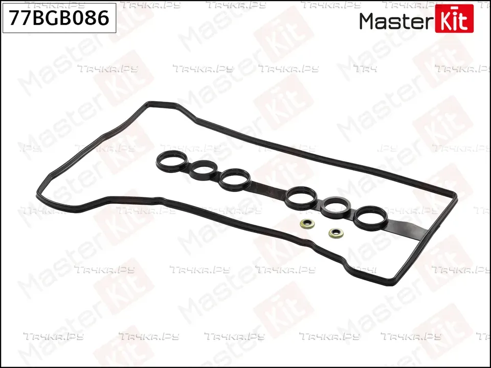 Комплект прокладки клапанной крышки TOYOTA AVENSIS/COROLLA 1.4-1.8 1(2)(3)ZZ-FE (Master KIT). Артикул 77BGB086