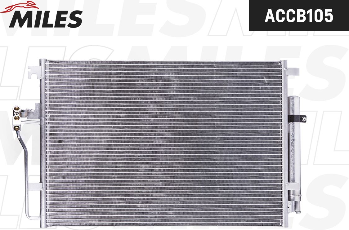 Радиатор кондиционера (конденсатор) Miles (алюминий). Артикул ACCB105