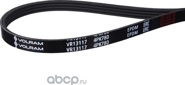 РЕМЕНЬ ГЕНЕРАТОРА (4PK780) ДЛЯ А/М HYUNDAI GETZ MITSUBISHI LANCER VI, IX HONDA (Volram). Артикул VR13117