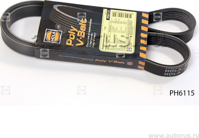 Приводной ремень поликлиновой HOLA. Артикул PH6115
