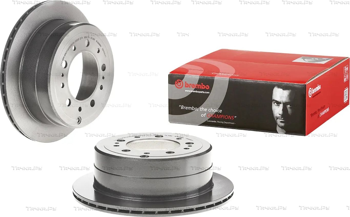 Тормозной диск Brembo UV Coated задний для Lexus LX 470 1998-2008. Артикул 09.9086.11