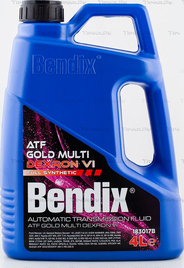 Масло трансмиссионное 4л.  синтетика BENDIX GOLD ATF MULTI DEXRON VI Ford Mercon® LV  General Motors. Артикул 183017b