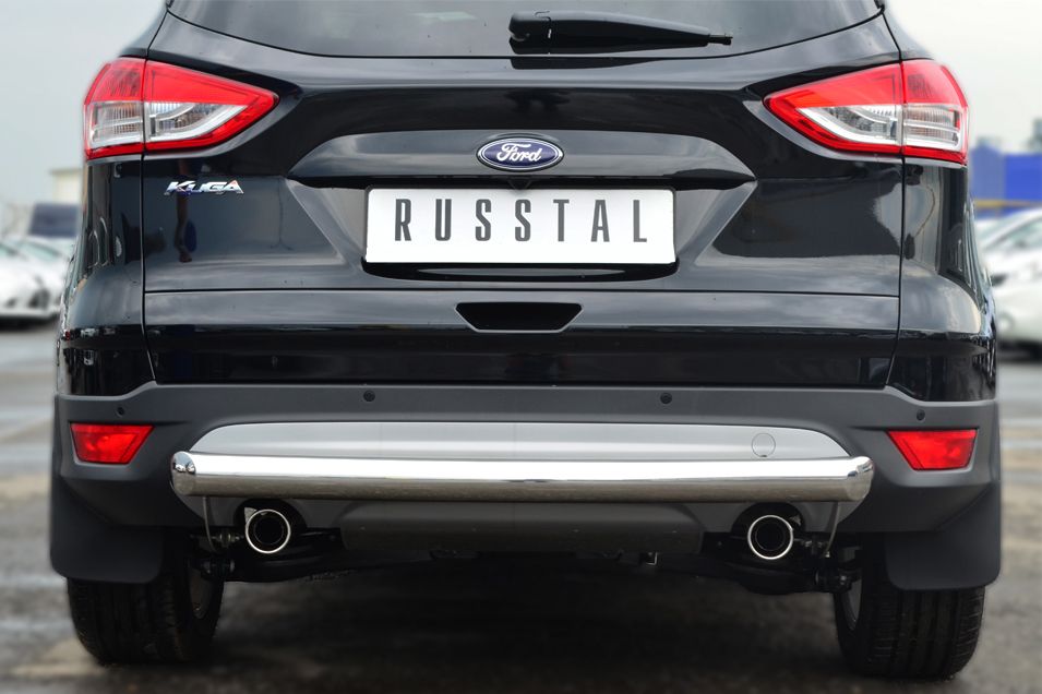 Защита RusStal заднего бампера d76 (дуга) для Ford Kuga II 2013-2016. Артикул FGZ-001384