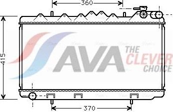 Радиатор охлаждения двигателя AVA для Nissan Primera P10 1991-1996. Артикул DN2092