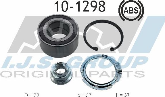 Ступичный подшипник (комплект) IJS Group. Артикул 10-1298