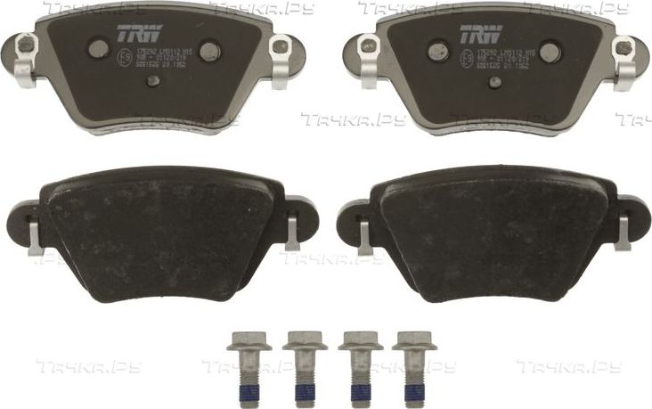 Тормозные колодки TRW COTEC задние для Renault Kangoo I 2000-2009. Артикул GDB1525