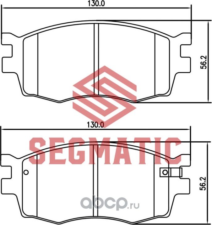 SGBP2607 Колодка торм диск пер Hyundai Accent 1.5 2005-2010 Kia Rio 1.4 2005- Ki (Segmatic) Segmatic. Артикул SGBP2607
