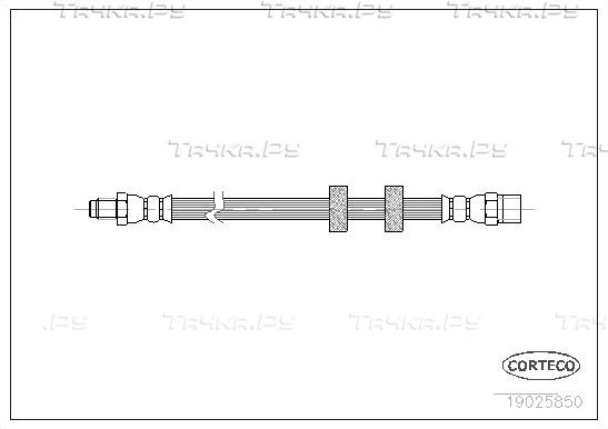 Тормозной шланг Corteco передний для Volvo 850 1991-1996. Артикул 19025850